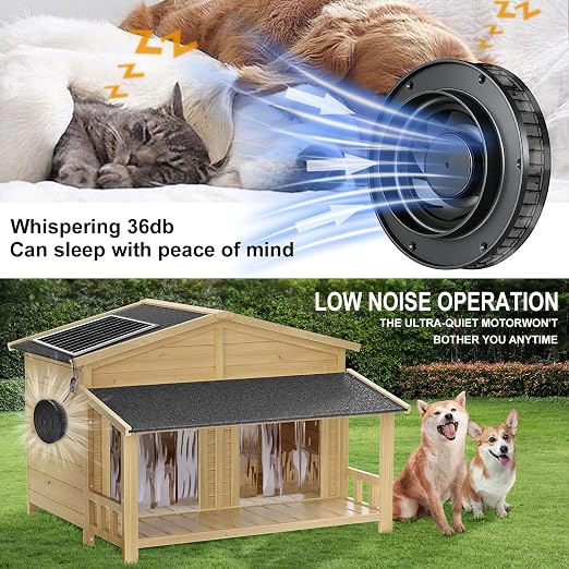 Solar Exhaust Fan with 20W Solar Panel, 12V DC Powered Ventilation Fan, 3.6W, 430 CFM Airflow, 2500 RPM, for Shed, Chicken Coop, Attic, Roof Vent